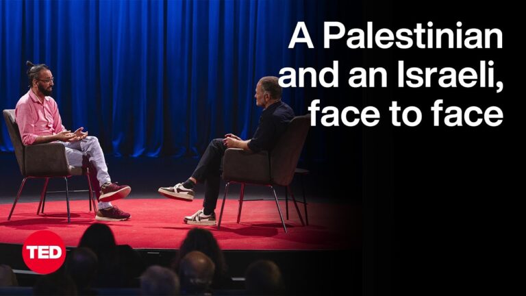 A Palestinian and an Israeli, face to face‏. Aziz Abu Sarah and Maoz Inon at TED