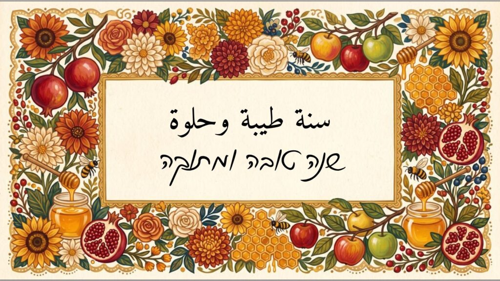 שנה טובה ומתוקה | سنة طيبة وحلوة