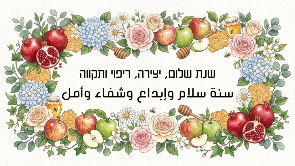 שנת שלום, יצירה, ריפוי ותקווה | سنة سلام وإبداع وشفاء وأمل
